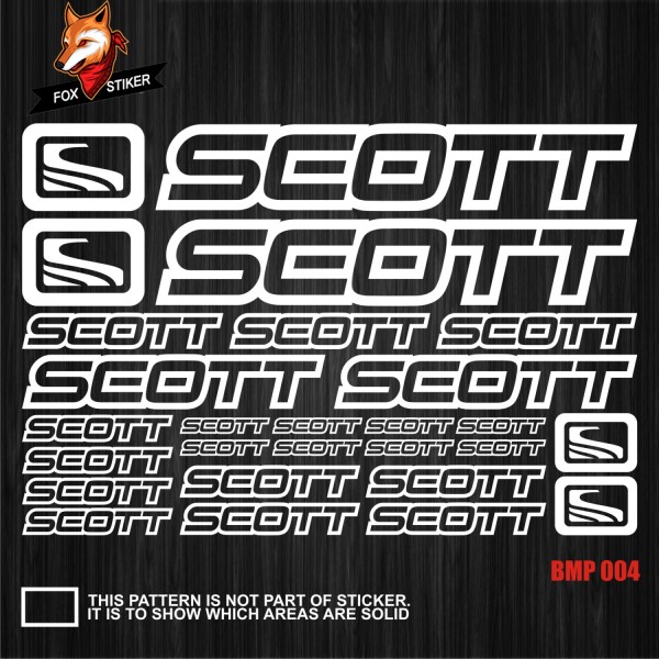 Bicycle Frame Decal Stickers  SCOTT01